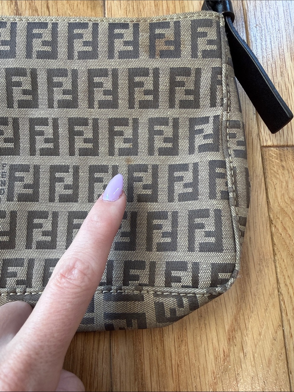 Vintage Fendi Zucchino Pochette - Picture 4 of 9